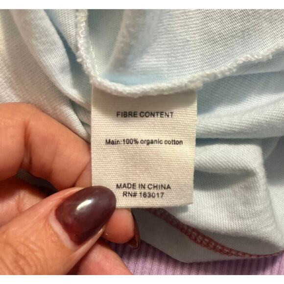 Princess Polly Hibiscus Baby Tee in Blue Women's sz. 2 - Picture 7 of 7